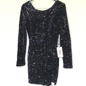 *NEW Crystal Sky sequin Dress size M